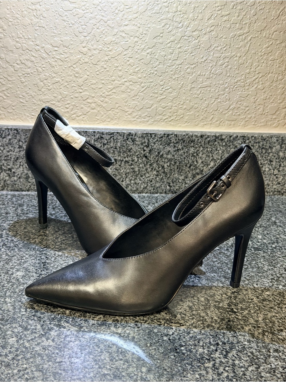 Classic Black Pointed-Toe Stiletto Pumps